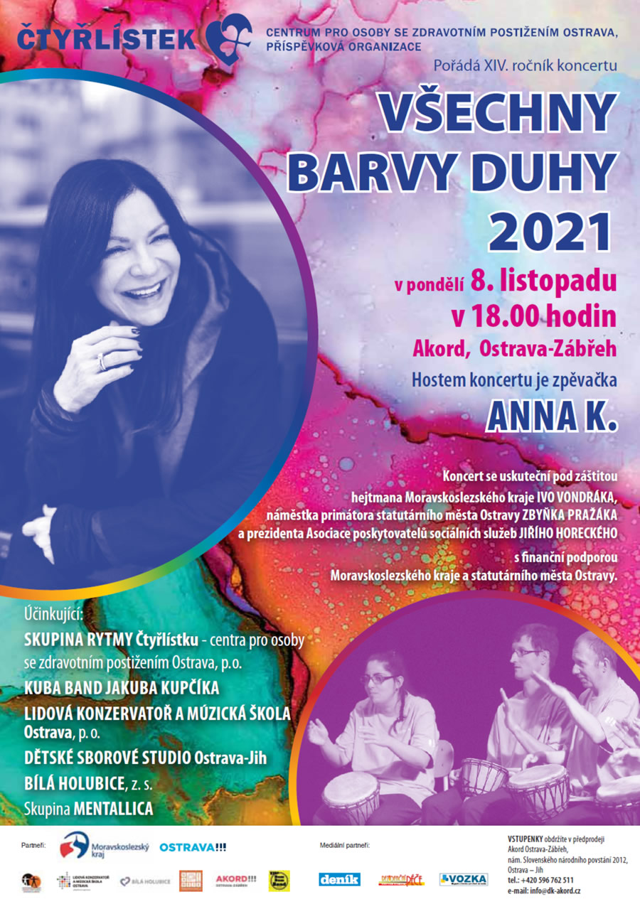 Pozvánka na koncert Všechny barvy duhy 2021